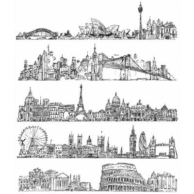 Stampers Anonymous Tim Holtz Cling Stamps - Cityscapes